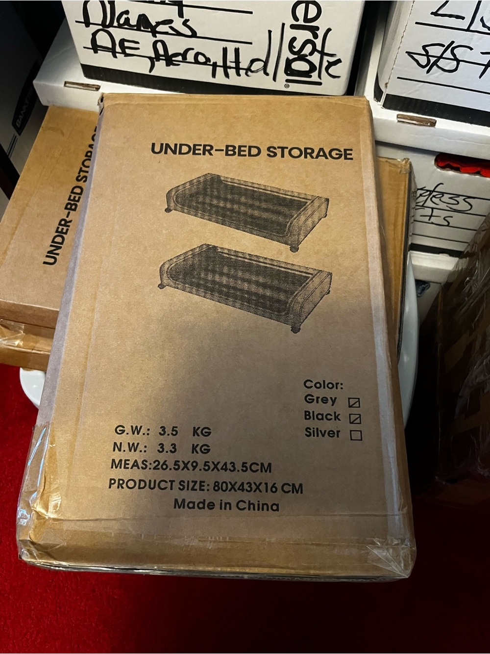 Under-Bed Storage Drawer Organizer